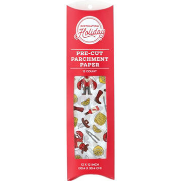 Destination Holiday Cowboy Crawfish Pre-cut Parchment Paper