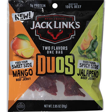 Jack Link's 9g Protein Duos Mango Flavor & Jalapeno Beef Jerky