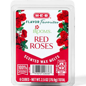 H-E-B Flavor Favorites Blooms Red Roses Scented Wax Melts