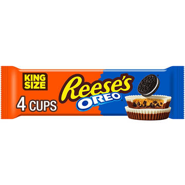 Reese's OREO Milk Chocolate & White Creme Peanut Butter Cups Candy - King Size