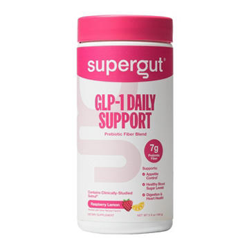 Supergut GLP-1 Daily Support Raspberry Lemon Prebiotic Fiber Canister