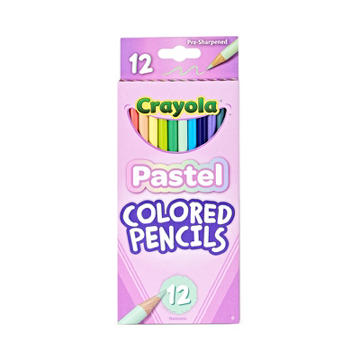 Crayola Pastel Pre-Sharpened Colored Pencils