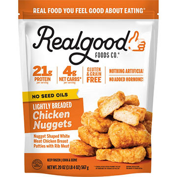 Real Good Foods Co. Frozen Lightly Breaded Chicken Nuggets