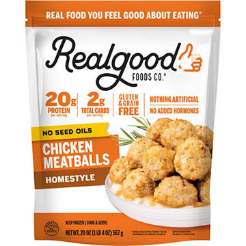 Real Good Foods Co. Frozen Homestyle Chicken Meatballs