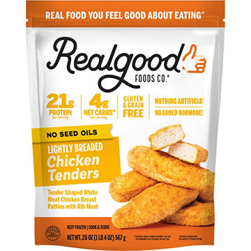 Real Good Foods Co. Frozen Lightly Breaded Chicken Tenders