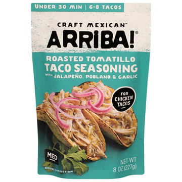 Arriba! Craft Mexican Roasted Tomatillo Taco Seasoning