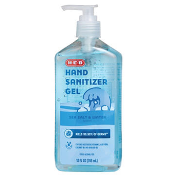 H-E-B Hand Sanitizer Gel - Sea Salt & Water 