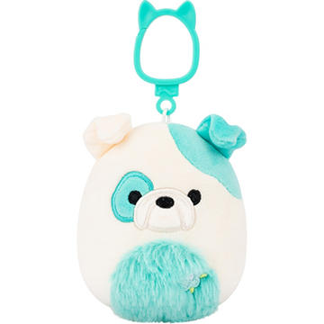 Squishmallows Bulldog Easter Plush Backpack Clip