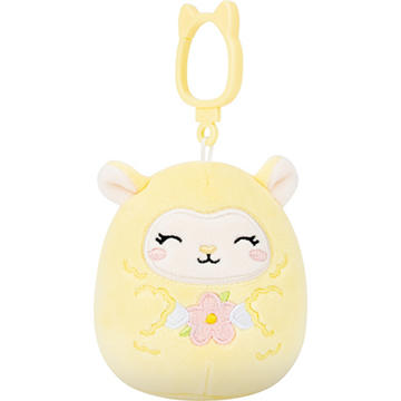 Squishmallows Lamb Easter Plush Backpack Clip