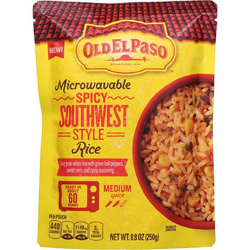 Old El Paso Microwavable Spicy Southwest Style Rice Pouch
