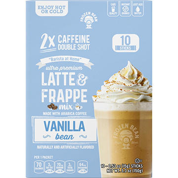Frozen Bean Latte & Frappe Mix Flavored Coffee Packets - Vanilla Bean