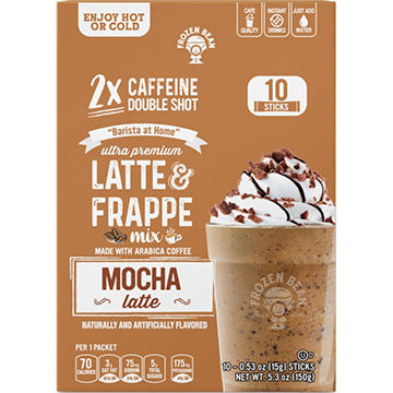 Frozen Bean Latte & Frappe Mix Flavored Coffee Packets - Mocha Latte