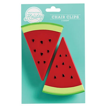 Destination Holiday Watermelon Slice Summer Chair Clips