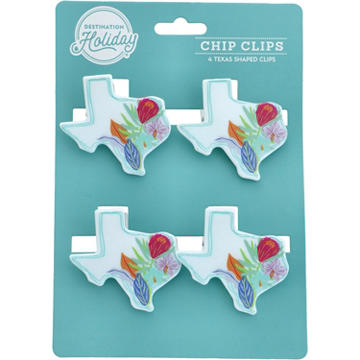 Destination Holiday Floral Texas Chip Clips