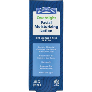 Hill Country Fare PM Facial Moisturizing Lotion - All Skin Types, Fragrance Free