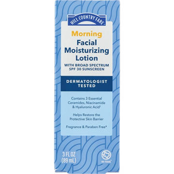 Hill Country Fare AM Facial Moisturizing Lotion - SPF 30, Fragrance Free