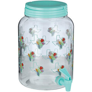 Destination Holiday Sun Tea Jug - Teal Texas