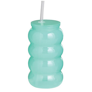 Destination Holiday Plastic Wavy Cup Teal