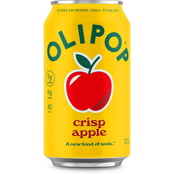Olipop Prebiotic Soda - Crisp Apple