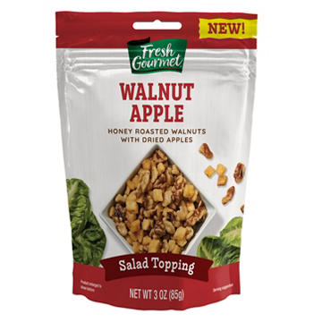 Fresh Gourmet Walnut Apple Salad Topping