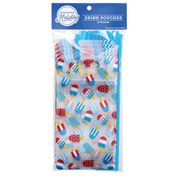 Destination Holiday Popsicle Drink Pouches, 20 ct