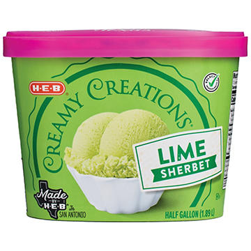 H-E-B Creamy Creations Lime Sherbet