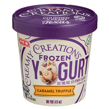 H-E-B Creamy Creations Caramel Truffle Light Frozen Yogurt