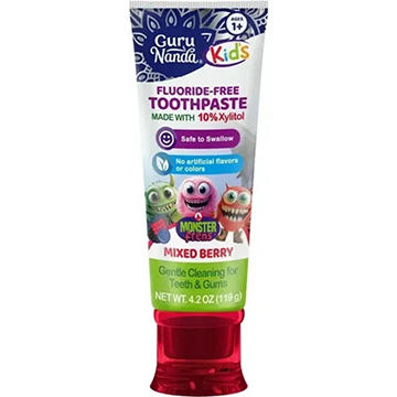 Guru Nanda Kid's Fluoride Free Toothpaste - Mixed Berry