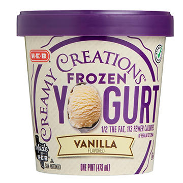 H-E-B Creamy Creations Vanilla Frozen Yogurt
