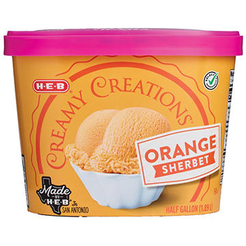 H-E-B Creamy Creations Orange Sherbet