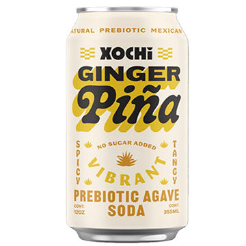 XOCHi Prebiotic Agave Soda - Ginger Piña
