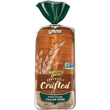 Nature's Own Perfectly Crafted Italian Herb Thick Sliced Bread