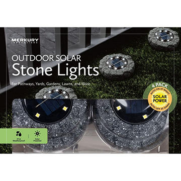 Merkury Innovations Outdoor Solar Stone Lights