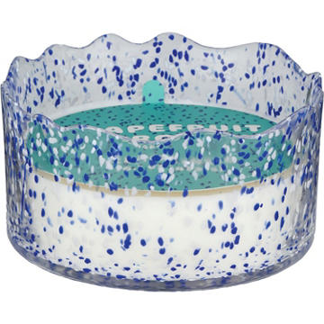 Destination Holiday Grapefruit & Citronella Scented Spotted Glass Candle