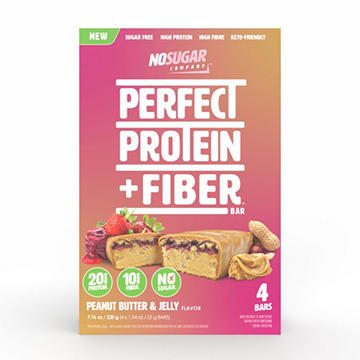 No Sugar Company Peanut Butter & Jelly Perf Prot + Fiber Bar