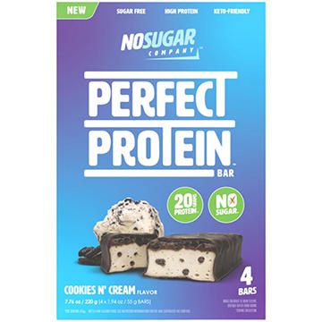 No Sugar Company Cookies N' Cream Perfect 20g Protein Bar