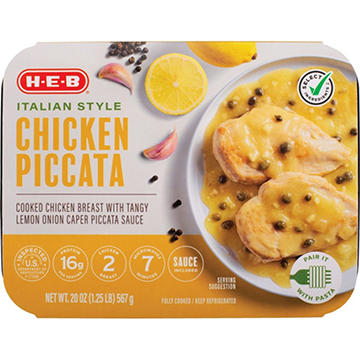 H-E-B Fully Cooked Italian Style Chicken Piccata