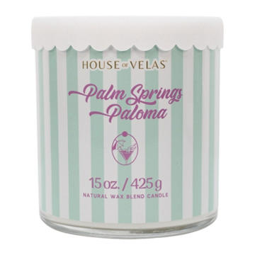 House of Velas Palm Springs Paloma Scented Natural Wax Blend Candle