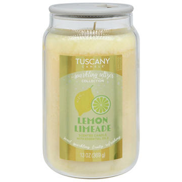 Tuscany Candle Lemon Limeade Scented Sparkling Seltzer Collection Candle