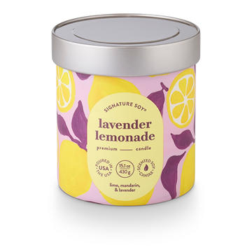 Signature Soy Lavender Lemonade Scented Jar Candle