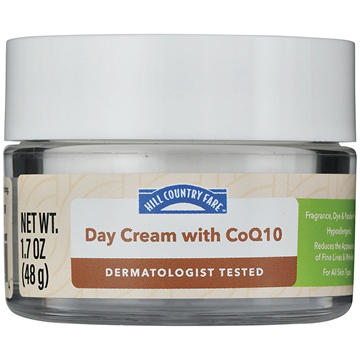 Hill Country Fare Day Face Cream with CoQ10 - All Skin Types, Fragrance Free