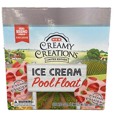 H-E-B Brand Shop Creamy Creations Strawberry Ice Cream Pool Float