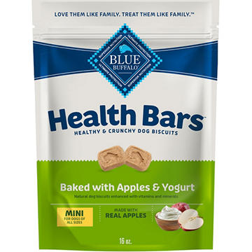 Blue Buffalo Health Bars Mini Dog Biscuits - Apples & Yogurt