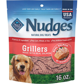 Blue Buffalo Nudges Grillers Dog Treats - Salmon