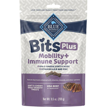 Blue Buffalo Bits + Mobility & Immune Support Dog Treats - Beef