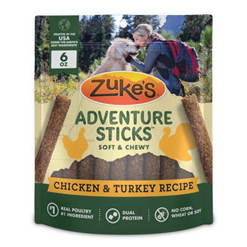 Zuke's Adventure Sticks Dog Treats - Chicken & Turkey