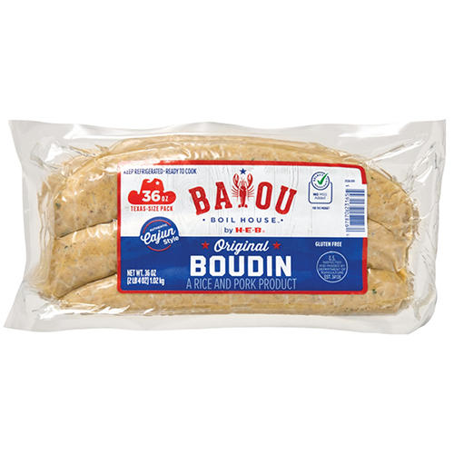 Bayou Boil House by H-E-B Original Boudin - Texas Size Pack, 36 oz