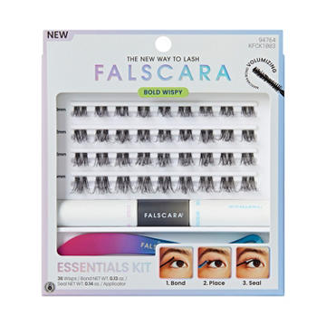 KISS Falscara Faux Mink Lashes Essentials Starter Kit - Bold Wispy