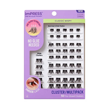 KISS imPRESS Lash Cluster Multipack - Classic Wispy