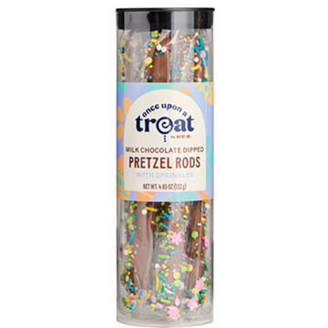 Once Upon a Treat by H-E-B Milk Chocolate Dipped Easter Pretzel Rods with Sprinkles, 6 ct